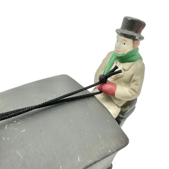 Vintage Dept 56 Kings Road Cab Figurine Horse Buggy 1989 - Picture 2 of 9